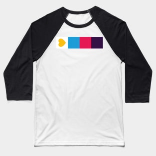 Minimalistic Poly Pride Flag Baseball T-Shirt